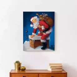 Here Comes Santa Canvas Art Print