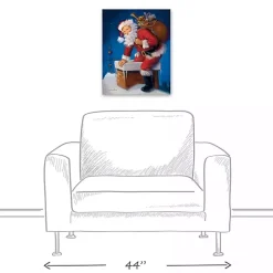 Here Comes Santa Canvas Art Print