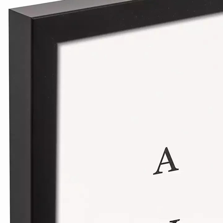 Hi Alphabet Framed Canvas Wall Plaque