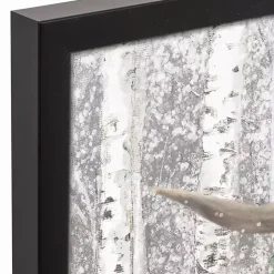 Highland Cow Wreath Black Framed Canvas Art Print