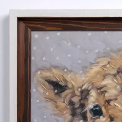 Highland Cow Wreath Framed Art Print