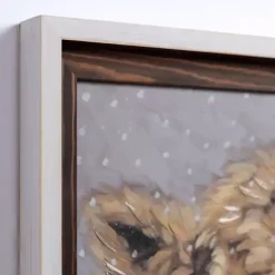 Highland Cow Wreath Framed Art Print