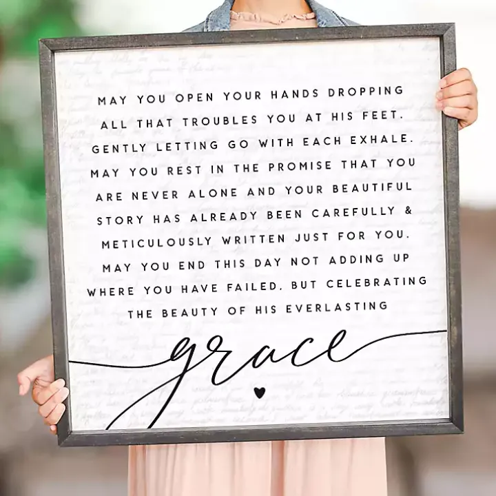 His Everlasting Grace Wall Plaque