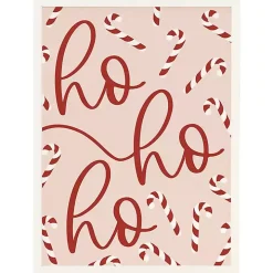 Ho Ho Ho Candy Canes Wall Plaque