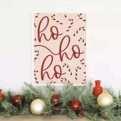 Ho Ho Ho Candy Canes Wall Plaque