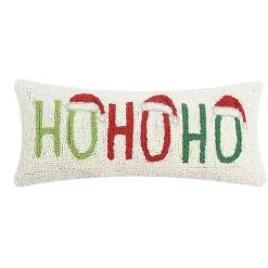 Ho Ho Ho Santa Hats Wool Pillow