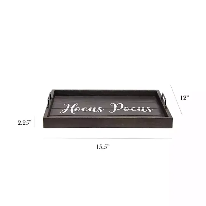 Hocus Pocus Black Wood Tray