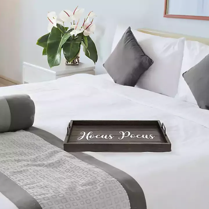 Hocus Pocus Black Wood Tray