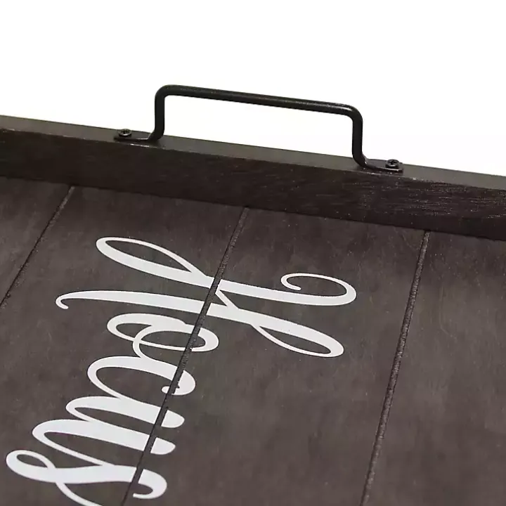 Hocus Pocus Black Wood Tray