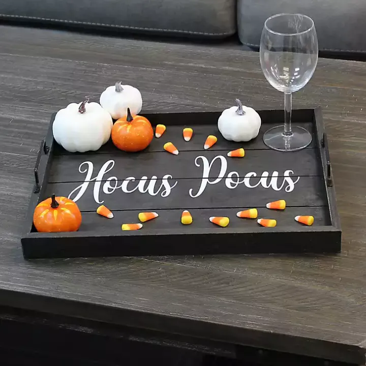 Hocus Pocus Black Wood Tray