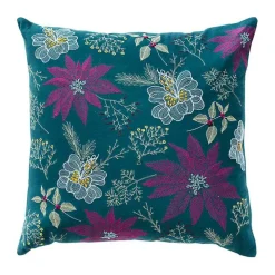 Holiday Botanicals Christmas Throw Pillow