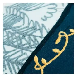 Holiday Campsite Embroidered Throw Pillow