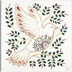 Holiday Dove Canvas Art Print