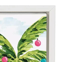 Holiday Flamingo Framed Canvas Art Print