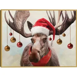 Holiday Moose Framed Art Print