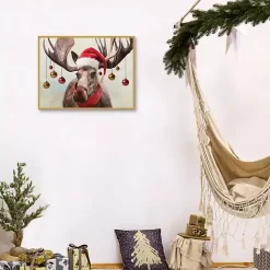 Holiday Moose Framed Art Print