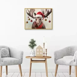 Holiday Moose Framed Art Print