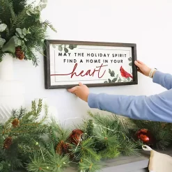 Holiday Spirit Cardinal Wall Plaque