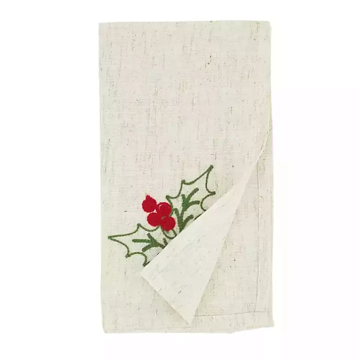 Holly Berry 8-pc. Placemat and Napkin Set