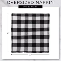 Holly Twigs Cotton Napkins, Set of 6