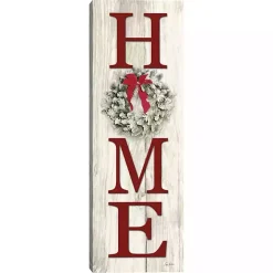 Home Christmas Wreath Canvas Art Print