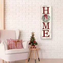 Home Christmas Wreath Canvas Art Print