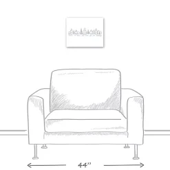 Home for the Holidays Village Canvas Art Print