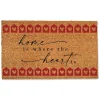 Home is Where the Heart Is Cursive Doormat