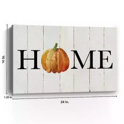 Home Pumpkin Canvas Art Print, 16x20