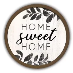 Home Sweet Home Brown Framed Wall Plaque