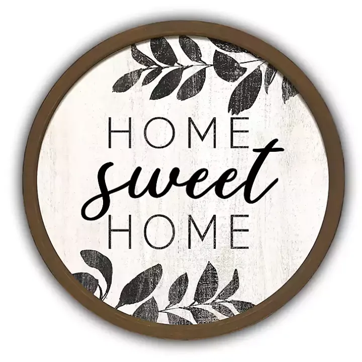 Home Sweet Home Brown Framed Wall Plaque