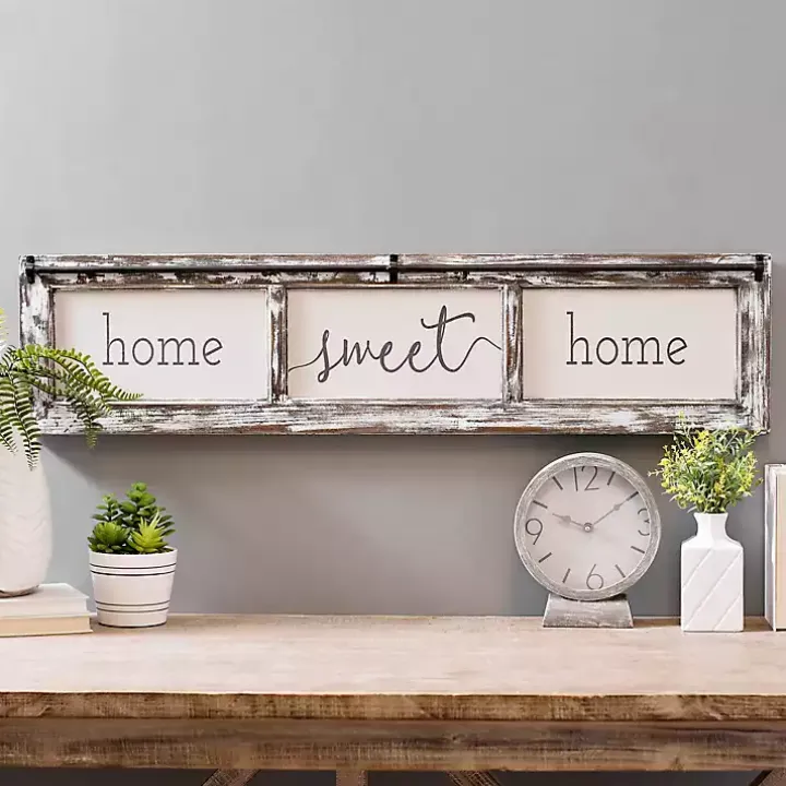 Home Sweet Home Rustic Door Frame Wood Wall Plaque