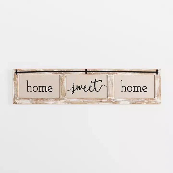 Home Sweet Home Rustic Door Frame Wood Wall Plaque