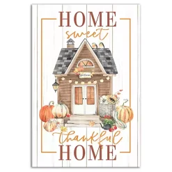 Home Sweet Thankful Home Canvas Art Print
