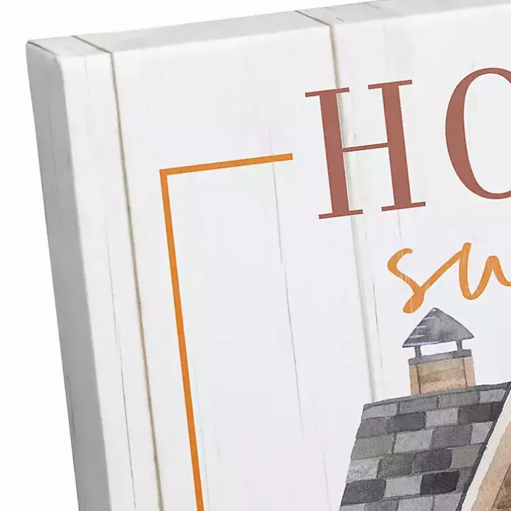 Home Sweet Thankful Home Canvas Art Print