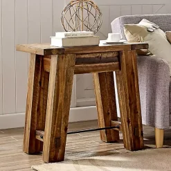 Honey Acacia Rustic Accent Table