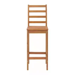 Honey Acacia Wood Bar Height 3-pc. Bistro Set