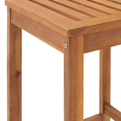 Honey Acacia Wood Bar Height 3-pc. Bistro Set