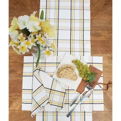 Honey Bee Plaid Table Runner