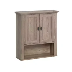 Honey Woodgrain Wall-Mounted Cabinet