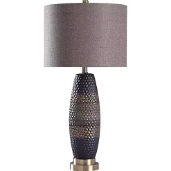Honeycomb Bronze and Gold Table Lamp