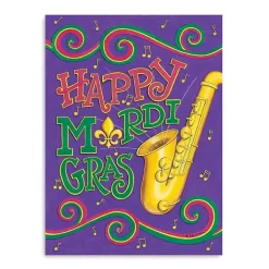 Hooray Musical Mardi Gras Canvas Art Print