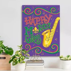 Hooray Musical Mardi Gras Canvas Art Print