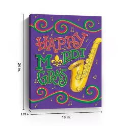 Hooray Musical Mardi Gras Canvas Art Print