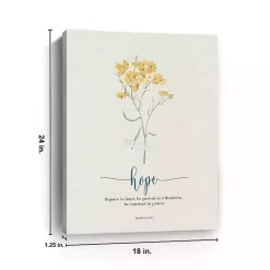 Hope Affirmations Canvas Art Print, 18x24 in.