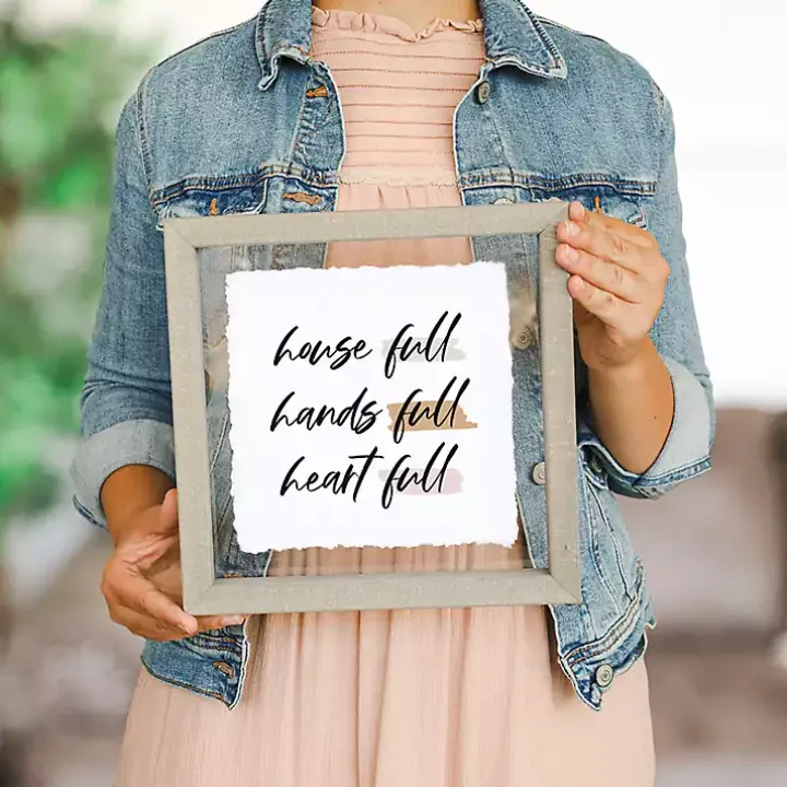 House Hands Heart Full Wall Plaque