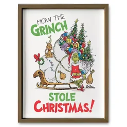 How the Grinch Stole Christmas Framed Wall Plaque