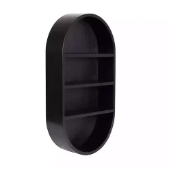 Hutton Black Capsule Wall Shelf