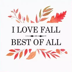 I Love Fall Best Leaves Framed Wall Art