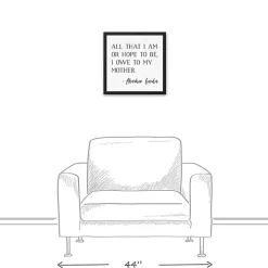 I Owe to My Mother Framed Canvas Art Print